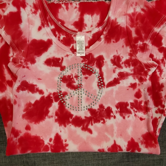 Undee Bandz size 10 girls tie dye peace dress - Picture 6 of 7